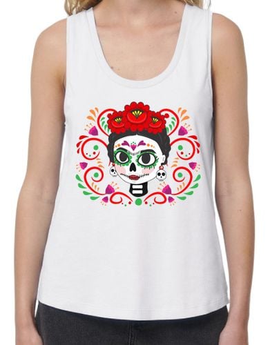 Camiseta Mujer Tirantes Loose Fit Frida catrina laTostadora - latostadora.com - Modalova