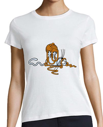 Camiseta mujer Gato jugando con un ovillo - latostadora.com - Modalova