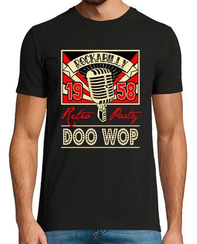 Camiseta Camiseta Vintage Doo Wop Music 1958 Rockabilly Retro USA Rock and Roll 1950s - latostadora.com - Modalova