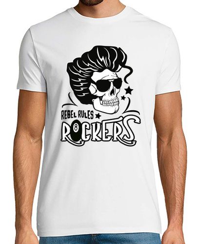 Camiseta Camiseta Rockabilly Music Psychobilly Skull Rockers Vintage USA - latostadora.com - Modalova
