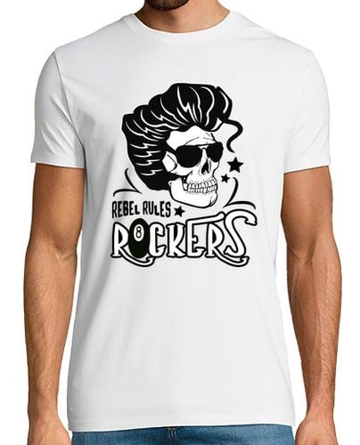 Camiseta Camiseta Rockabilly Music Psychobilly Skull Rockers Vintage USA laTostadora - latostadora.com - Modalova