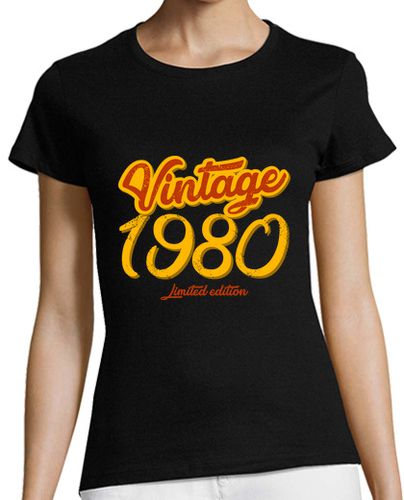 Camiseta mujer Vintage 1980 Limited Edition - latostadora.com - Modalova