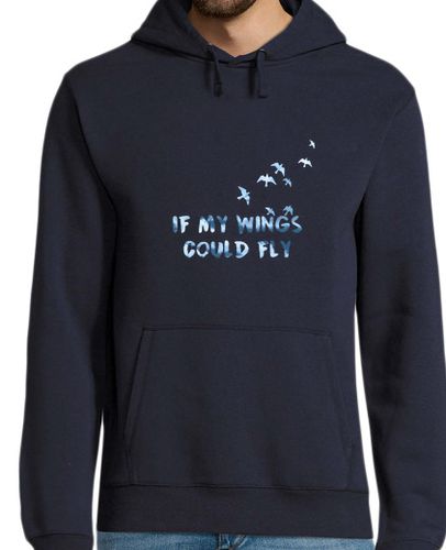 Sudadera Con Capucha Para Hombre If my wings could fly laTostadora - latostadora.com - Modalova