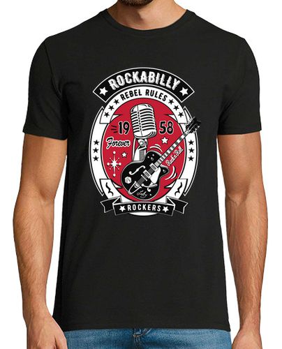 Camiseta Camiseta Rockabilly Vintage Guitarras Rock and Roll USA Rock Music 1958 laTostadora - latostadora.com - Modalova