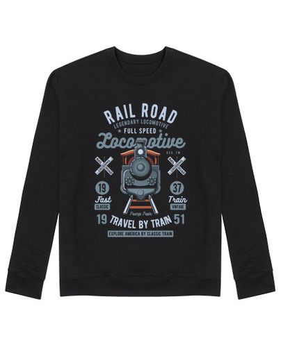 Sudadera Sin Capucha Unisex Locomotive laTostadora - latostadora.com - Modalova