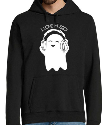 Sudadera Con Capucha Para Hombre fantasma amor musica laTostadora - latostadora.com - Modalova