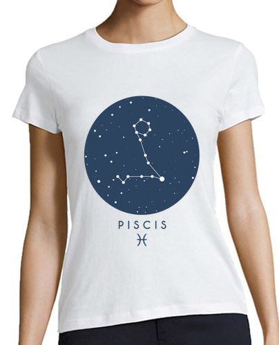 Camiseta mujer Piscis constelación - latostadora.com - Modalova