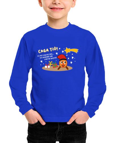 Camiseta niños Caga Tió, samarreta de màniga llarga nens i nenes - latostadora.com - Modalova
