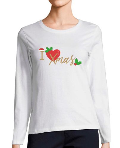 Camiseta mujer I Love Xmas Camiseta manga larga mujer laTostadora - latostadora.com - Modalova