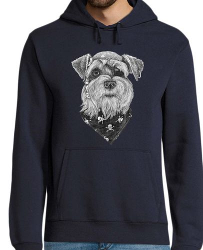 Sudadera Con Capucha Para Hombre Schnauzer pirata laTostadora - latostadora.com - Modalova