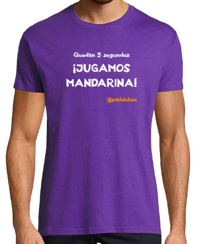 Camiseta LOLASO JUGAMOS MANDARINA chico morado madridista - latostadora.com - Modalova