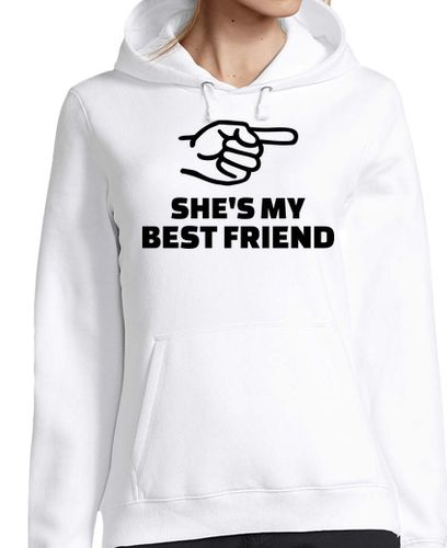 Sudadera Con Capucha Para Mujer ella es mi mejor amiga laTostadora - latostadora.com - Modalova