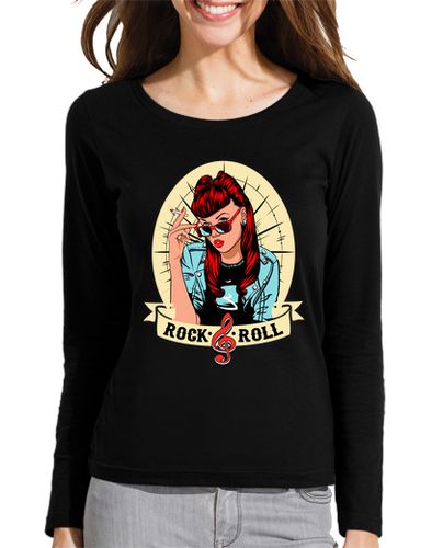 Camiseta mujer Camiseta Rock Rock and Roll Retro Pin Up Girl Rockabilly Rockers - latostadora.com - Modalova