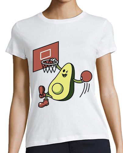 Camiseta Mujer Manga Corta aguacate jugando baloncesto laTostadora - latostadora.com - Modalova