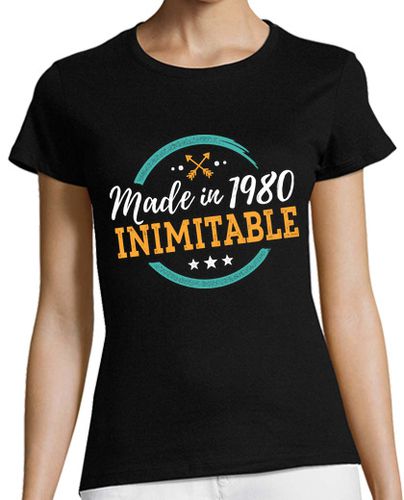 Camiseta mujer Made in 1980. Inimitable - latostadora.com - Modalova
