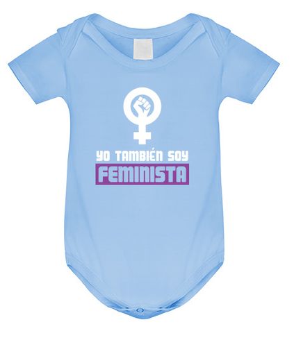 Body bebé Yo También Soy Feminista (Fondo Oscuro) laTostadora - latostadora.com - Modalova