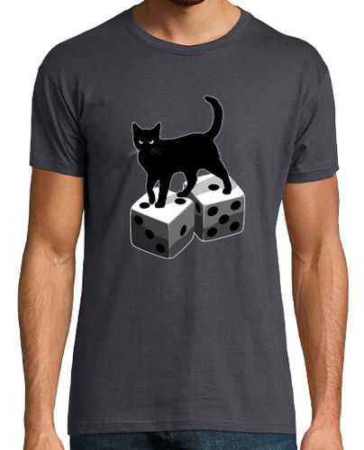 Camiseta Hombre Manga Corta mala suerte-dados-juego de gatos laTostadora - latostadora.com - Modalova