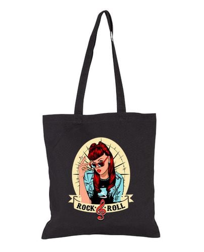 Bolsa De Tela Rock Rock and Roll Retro Pin Up Girl Rockabilly Rockers laTostadora - latostadora.com - Modalova