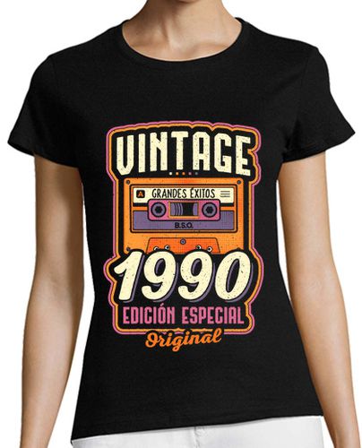 Camiseta mujer Vintage 1990 - latostadora.com - Modalova