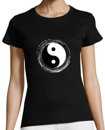 Camiseta Mujer Manga Corta Yin Yang laTostadora - latostadora.com - Modalova