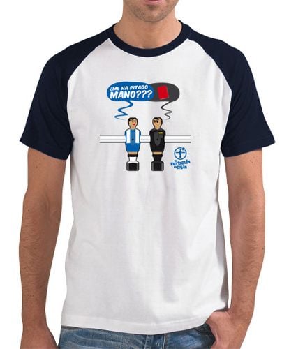 Camiseta Hombre Estilo Béisbol ME HA PITADO MANO Espanyol LOGO AZUL laTostadora - latostadora.com - Modalova