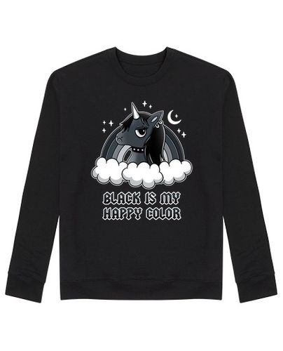 Sudadera Sin Capucha Unisex Black Unicorn laTostadora - latostadora.com - Modalova