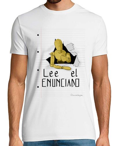 Camiseta Lee el enunciado 1 para camisetas clara, hombre - latostadora.com - Modalova