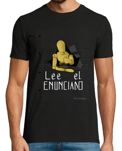 Camiseta Lee el enunciado 1 para camiseta oscura, hombre - latostadora.com - Modalova