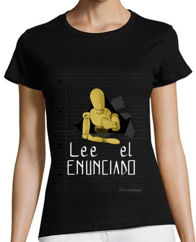 Camiseta Mujer Manga Corta Lee el enunciado 1 para camiseta oscura, mujer laTostadora - latostadora.com - Modalova