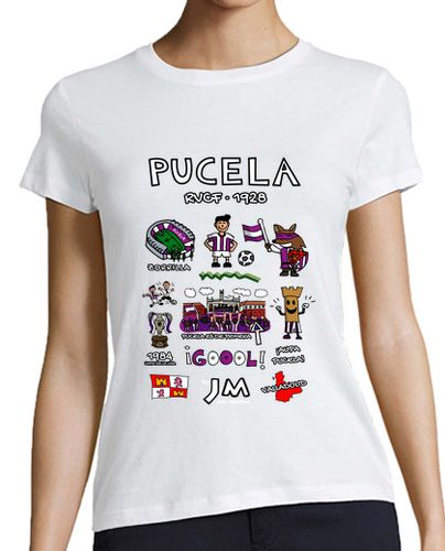 Camiseta mujer Pucela Dibujos - Jesu Medina - latostadora.com - Modalova
