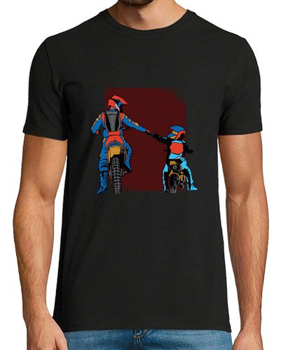 Camiseta Hombre Manga Corta Papa e Hijo Motocross laTostadora - latostadora.com - Modalova