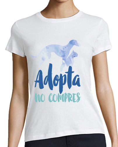 Camiseta mujer Camiseta Chica Béisbol Adopta No Compres - latostadora.com - Modalova