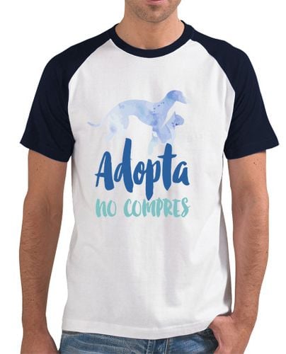 Camiseta Hombre Estilo Béisbol Camiseta Béisbol Adopta No Compres laTostadora - latostadora.com - Modalova