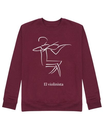 Sudadera Sin Capucha Unisex El violinista laTostadora - latostadora.com - Modalova