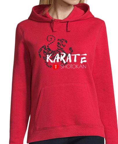 Sudadera Con Capucha Para Mujer karate shotokan tigre kanji Mujer, jersey con capucha, rojo laTostadora - latostadora.com - Modalova