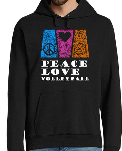 Sudadera Con Capucha Para Hombre paz amor voleibol laTostadora - latostadora.com - Modalova