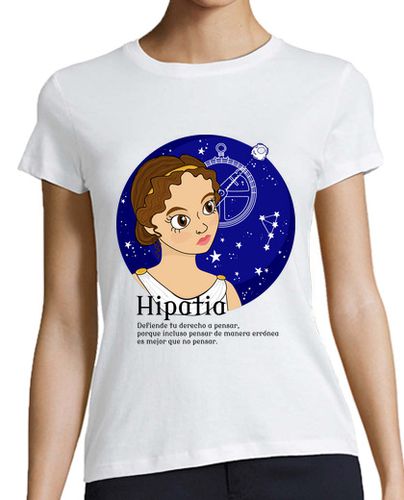 Camiseta Mujer Manga Corta Hipatia con frase laTostadora - latostadora.com - Modalova