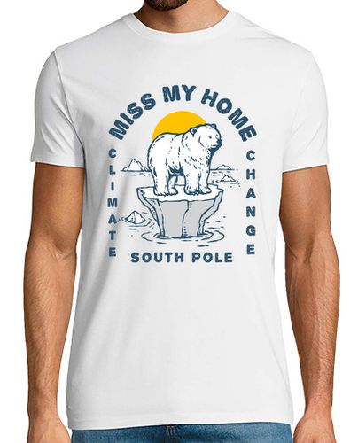 Camiseta Camiseta Cambio Clima Polo Oso Polar Animales Hogar laTostadora - latostadora.com - Modalova