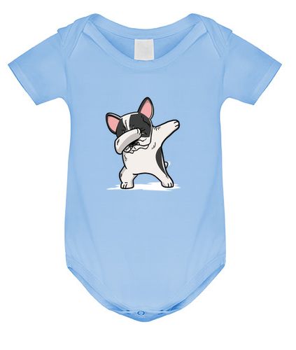 Body bebé Perro Bulldog Francés Blanco DAB! laTostadora - latostadora.com - Modalova