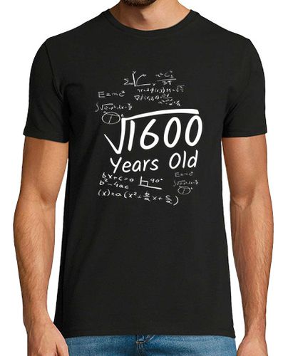 Camiseta Hombre Manga Corta Cumpleaños 40 raíz cuadrada de 1600 laTostadora - latostadora.com - Modalova