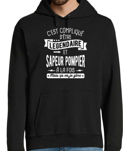 Sudadera Con Capucha Para Hombre legendario y bombero a la vez laTostadora - latostadora.com - Modalova