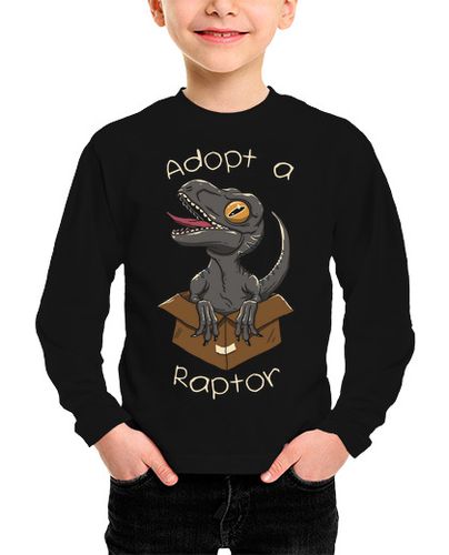 Camiseta Niño Manga Larga adoptar un raptor laTostadora - latostadora.com - Modalova