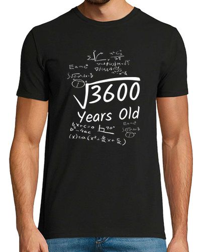 Camiseta Cumpleaños 60 raíz cuadrada de 3600 - latostadora.com - Modalova