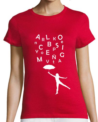 Camiseta mujer Lluvia de letras - latostadora.com - Modalova