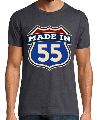 Camiseta Made In 55 Nacidos En 1955 Señal USA Regalo Cumpleaños - latostadora.com - Modalova