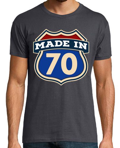 Camiseta Made In 70 Nacidos En 1970 Señal USA Regalo Cumpleaños laTostadora - latostadora.com - Modalova