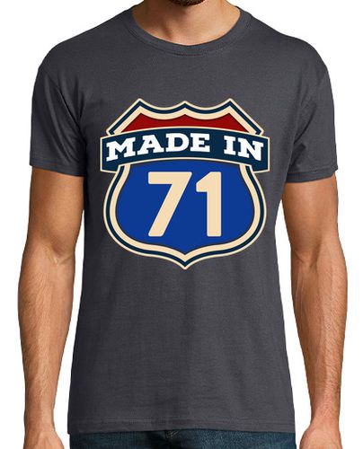 Camiseta Made In 71 Nacidos En 1971 Señal USA Regalo Cumpleaños laTostadora - latostadora.com - Modalova