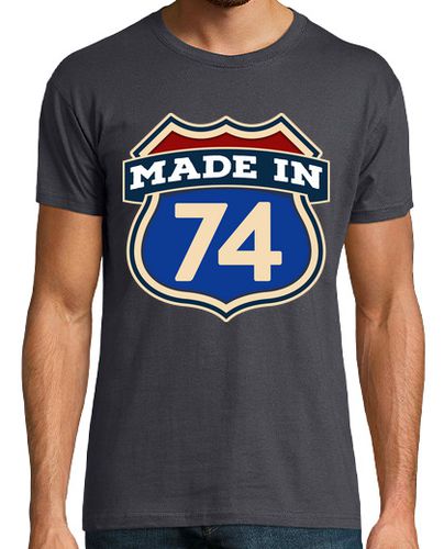 Camiseta Made In 74 Nacidos En 1974 Señal USA Regalo Cumpleaños laTostadora - latostadora.com - Modalova