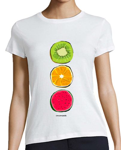 Camiseta mujer Semáforo de frutas - latostadora.com - Modalova
