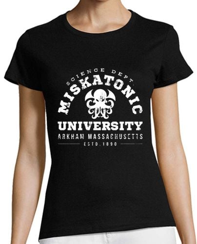 Camiseta Mujer Manga Corta universidad miskatonic laTostadora - latostadora.com - Modalova